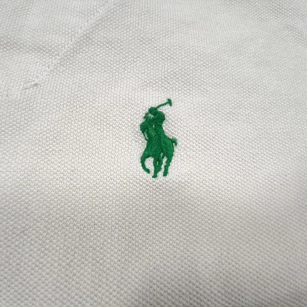Polo by Ralph Lauren Collared Short Sleeve Polo Shirt Mens Size 2XLT White Navy